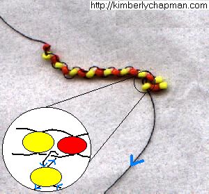 Brick Stitch 13 - Second Row and Increasing