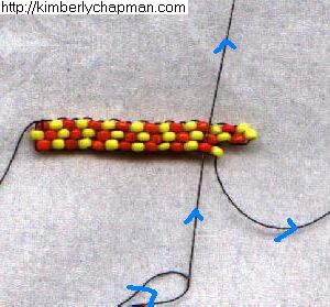 Brick Stitch 21 - Third Row and Decreasing