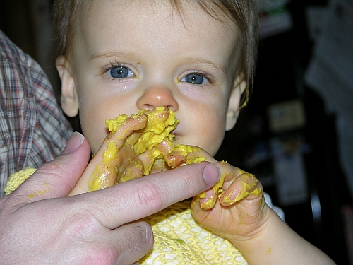 Baby Covered With Icing