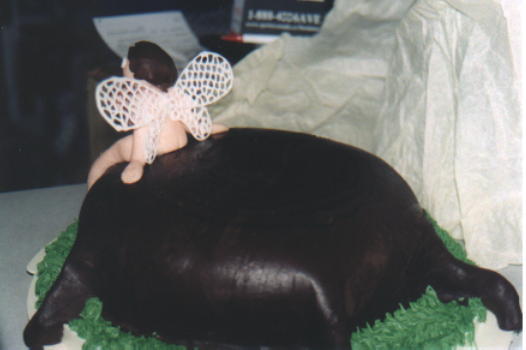 Naked Fairy on a Stump - Rear View