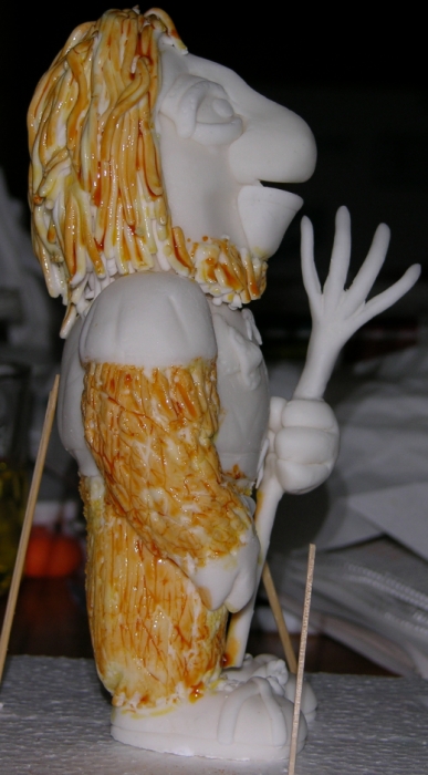 Fraggle Cake - In the Making - Painting Gorg