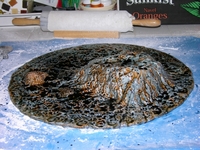 Making a fake stone base - 11