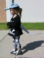 Skeleton Sweater - In T-Rex Costume - Side